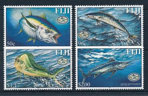 Фиджи, Рыбы, Рыбалка, 2001, 4 марки